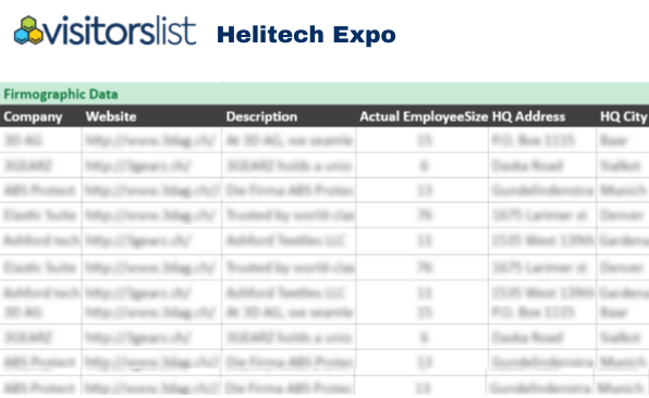 Helitech Expo Exhibitors