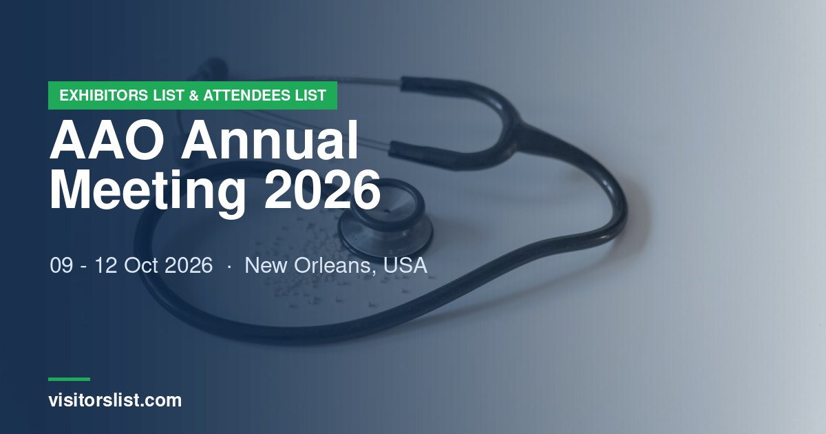 AAO Annual Meeting 2026 Exhibitors List & Attendees List