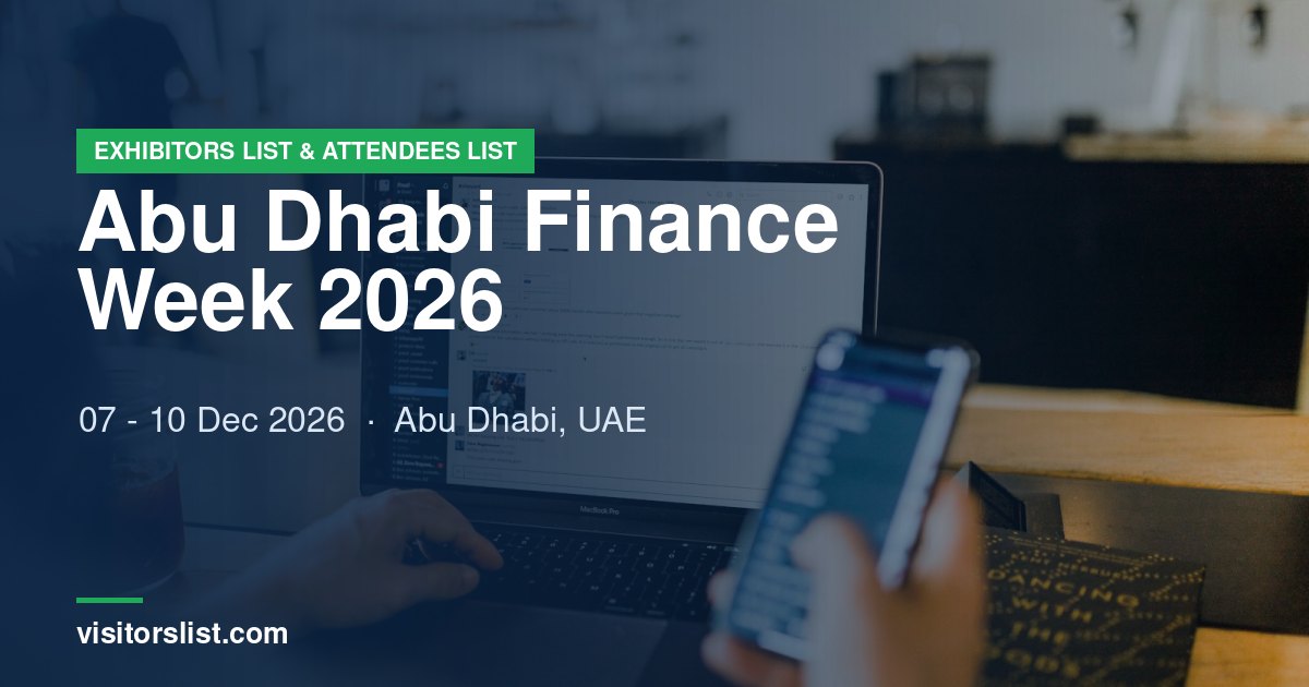 Abu Dhabi Finance Week 2026 exhibitors list