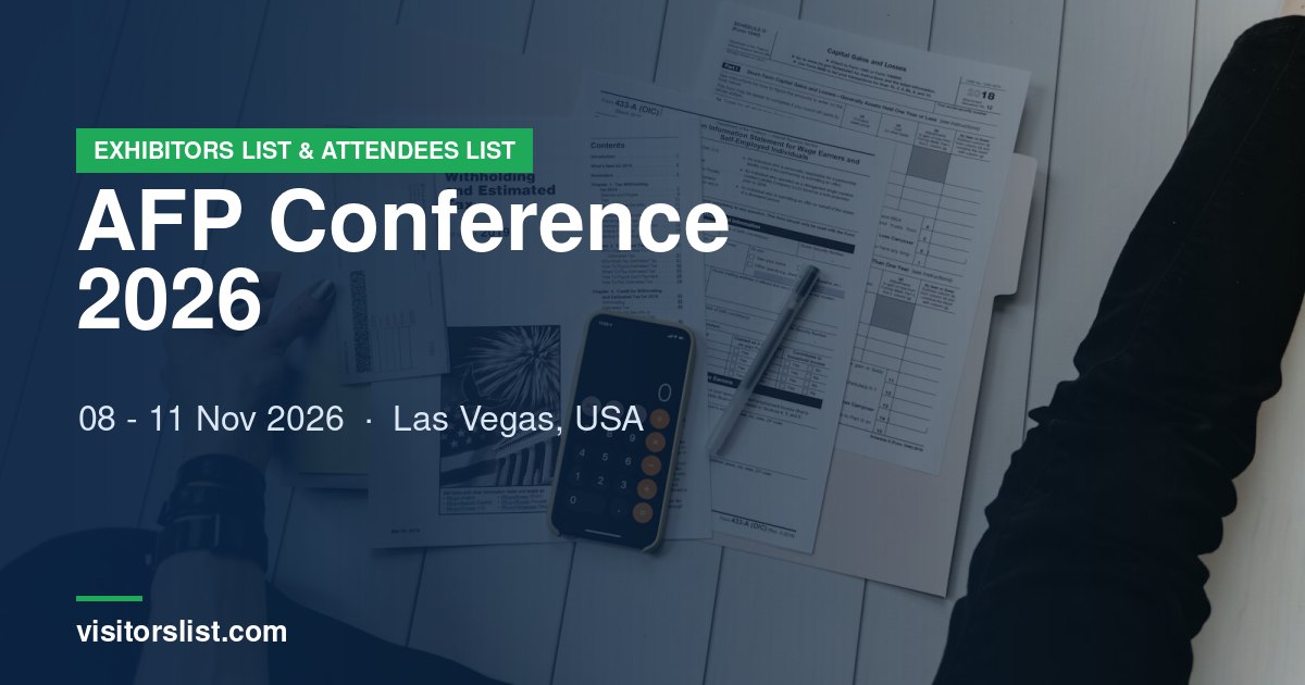 AFP Conference 2026 Exhibitors List & Attendees List