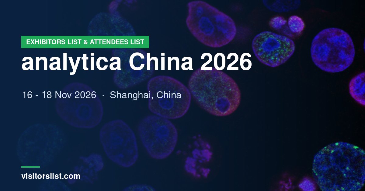 analytica China 2026 exhibitors list