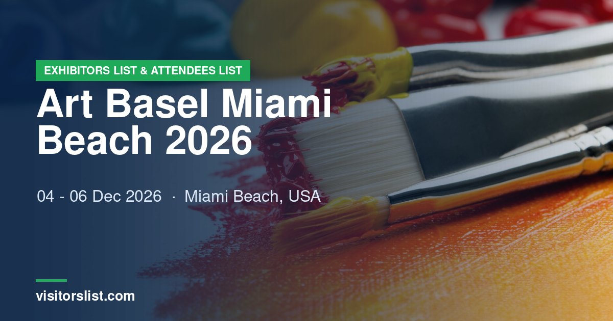 Art Basel Miami Beach 2026 exhibitors list