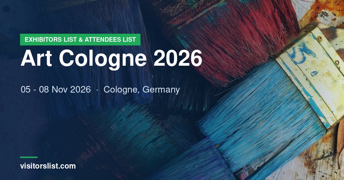 Art Cologne 2026 exhibitors list