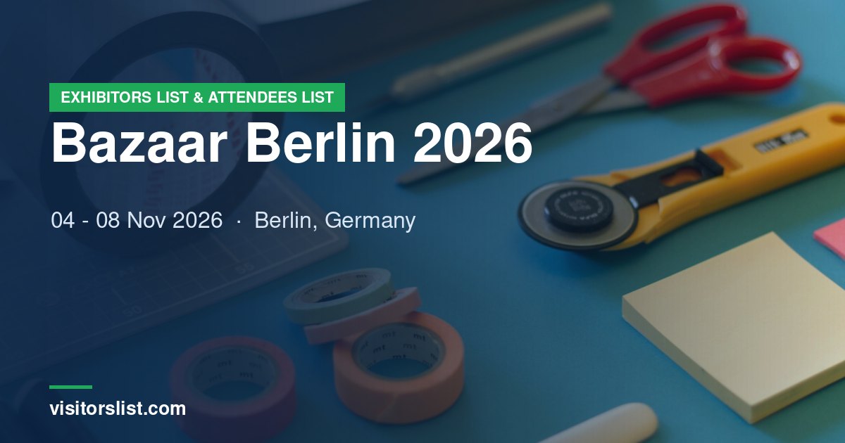 Bazaar Berlin 2026 exhibitors list