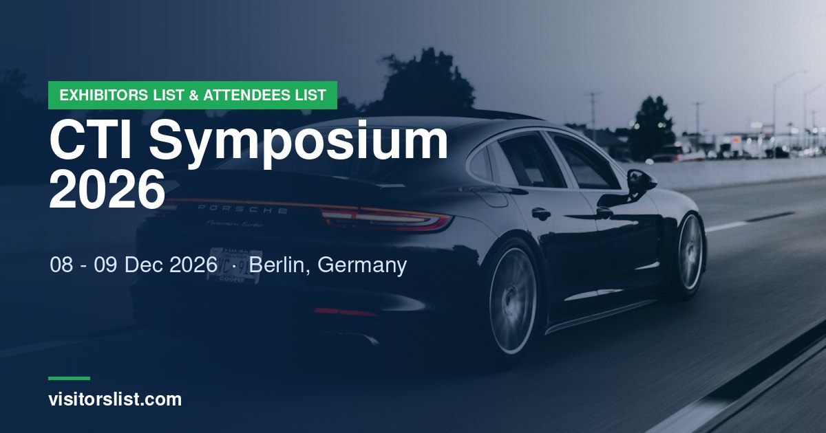 CTI Symposium 2026 Exhibitors List & Attendees List