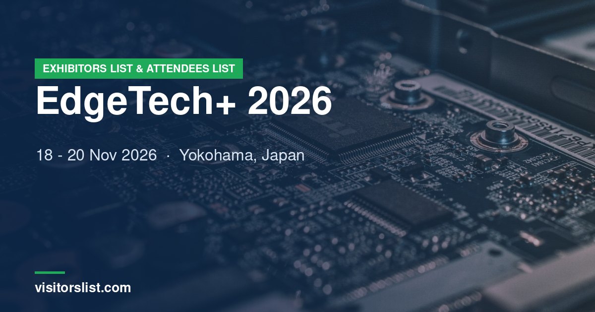EdgeTech+ 2026 exhibitors list