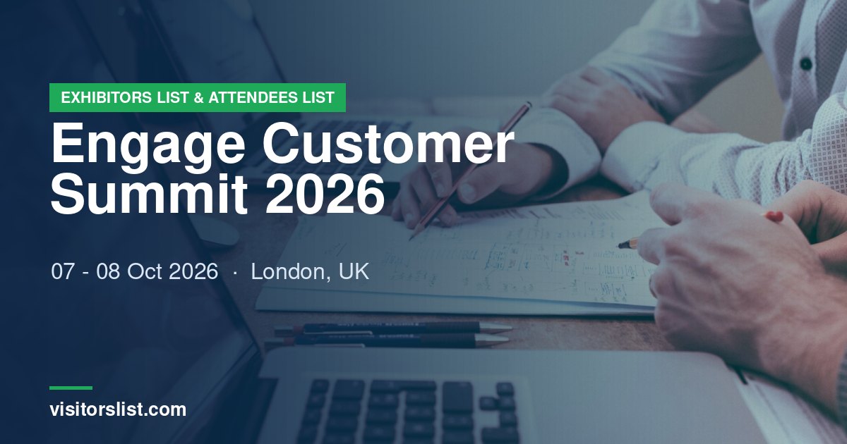Engage Customer Summit 2026 Exhibitors List & Attendees List