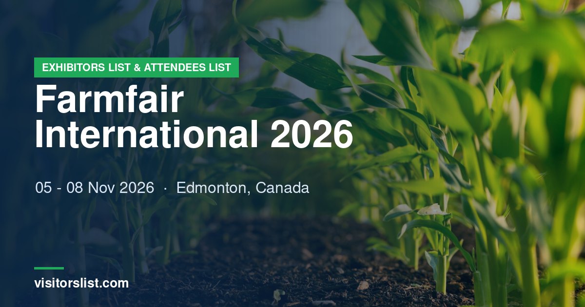 Farmfair International 2026 Exhibitors List & Attendees List