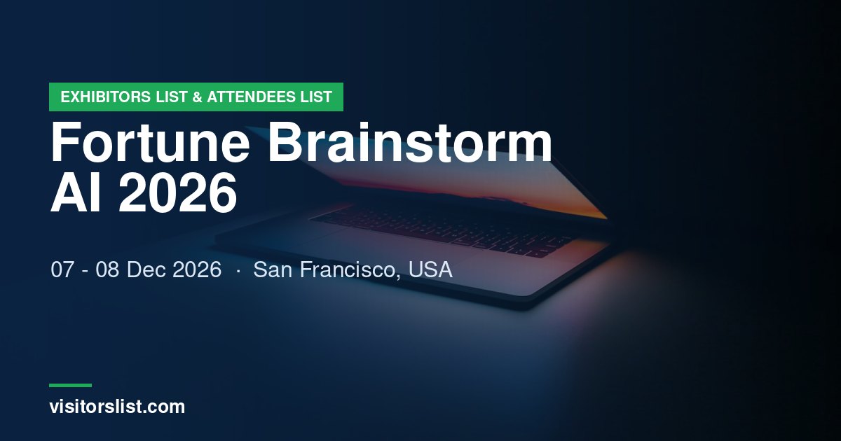 Fortune Brainstorm AI 2026 Exhibitors List & Attendees List