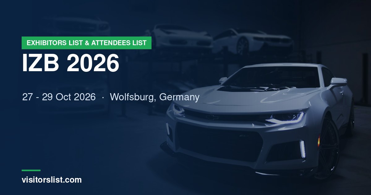 IZB 2026 Exhibitors List & Attendees List