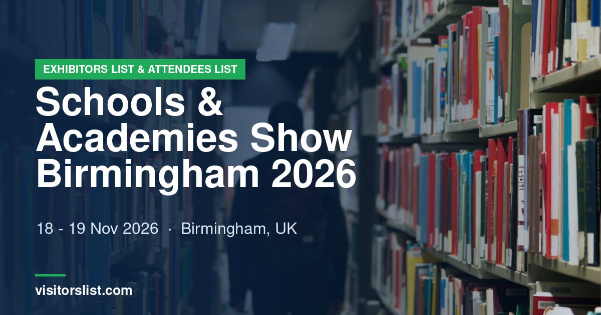 Schools & Academies Show Birmingham 2026 Exhibitors List & Attendees List