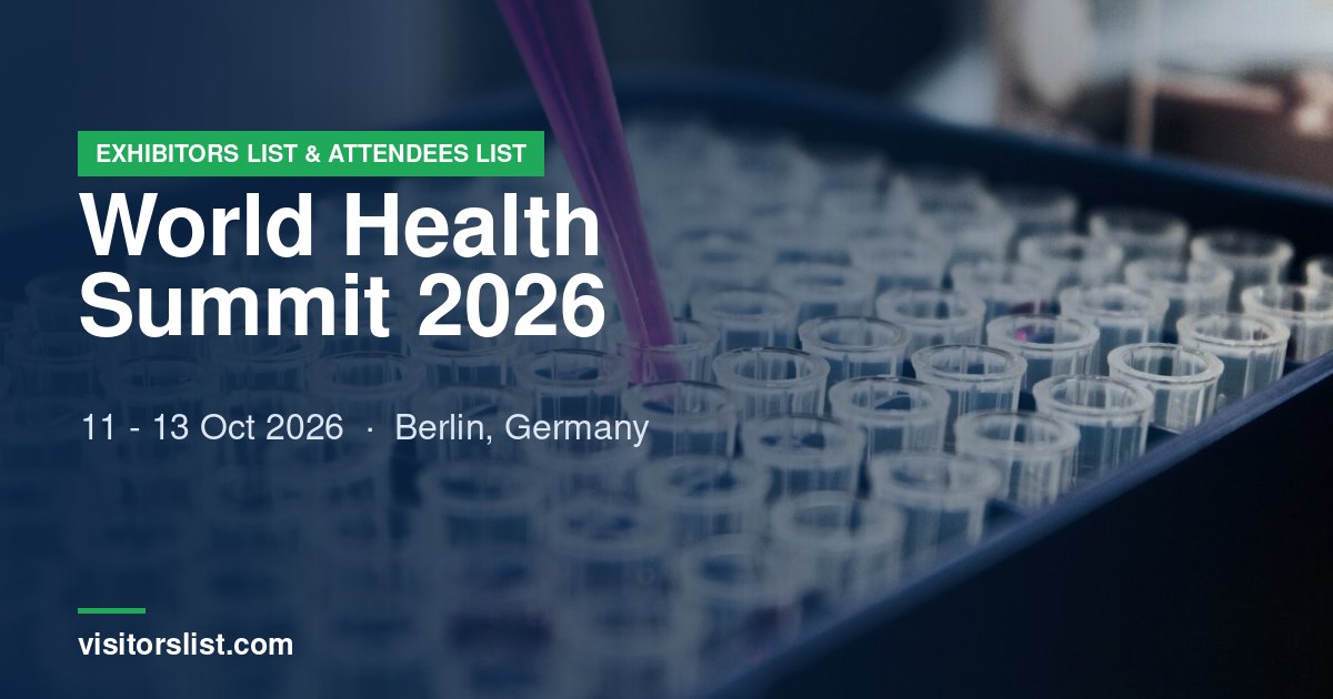 World Health Summit 2026 Exhibitors List & Attendees List